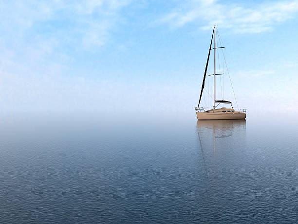 istock Yacht in calm sea 174751041