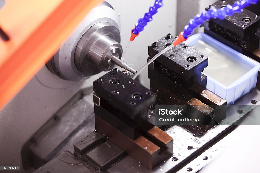Parte de Mecanizado CNC - Foto de stock de Acero inoxidable libre de derechos