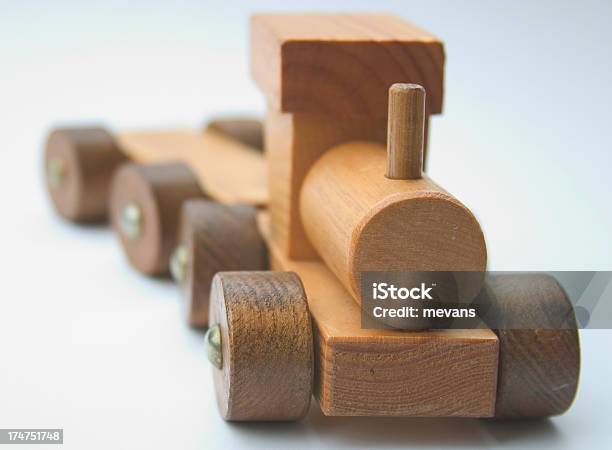 Toy Train 03 Stock Photo - Download Image Now - Block Shape, Carrying, Cut Out