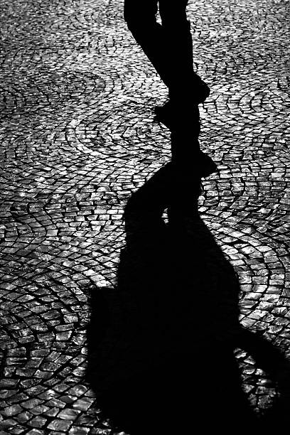 istock Shadow of a pedestrian on cobblestone 174752240