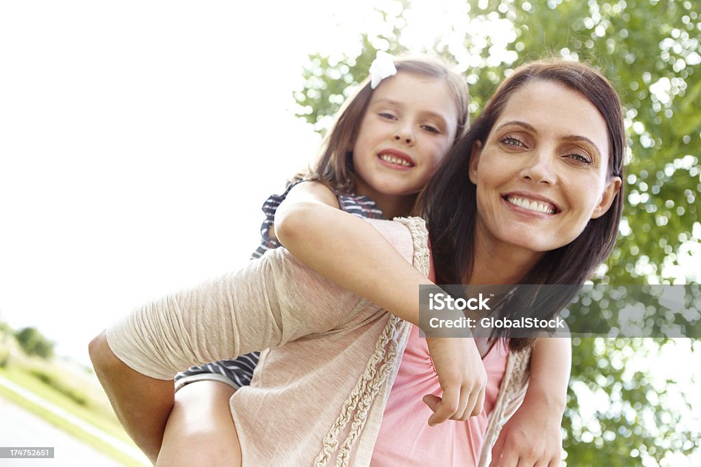 Was ihre Tochter das Stabilität braucht - Lizenzfrei Alleinerzieherin Stock-Foto