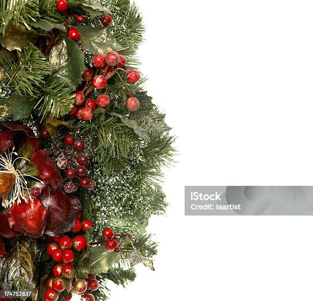 リースシリーズモクレンとベリーのボーダー - クリスマスのストックフォトや画像を多数ご用意 - クリスマス, ヒイラギ, お祝い