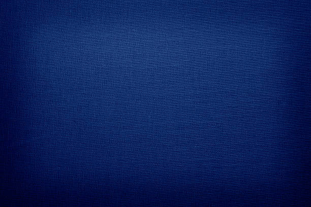 Navy blue colored linen with vignette stock photo