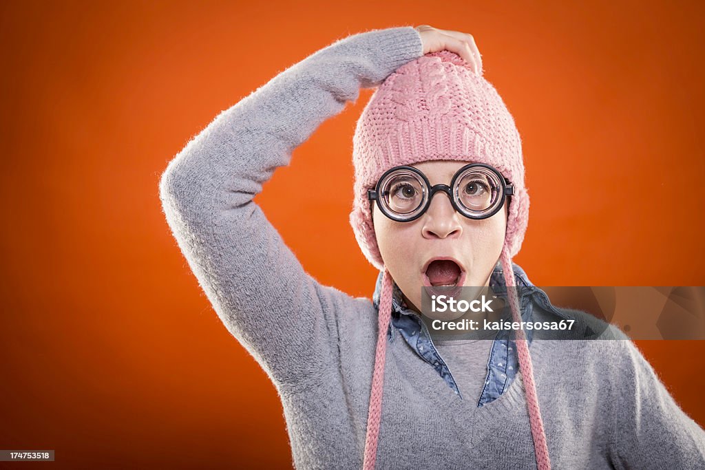 Uncool Mädchen machen ein lustiges Gesicht - Lizenzfrei Bizarr Stock-Foto