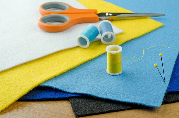 istock colorful felt plates, needles and yarn 174753616