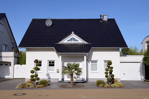 Typical contemporary one-familiy house. (Germany)