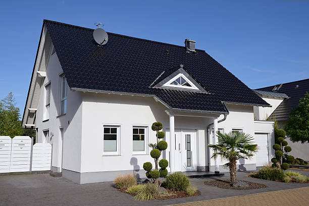 istock White one family house 174754243
