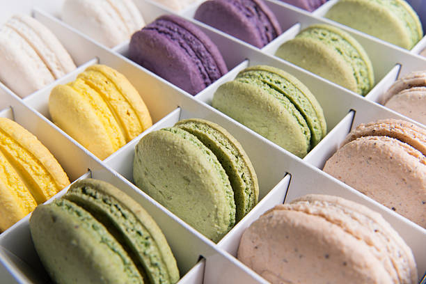 Colorful French Macarons
