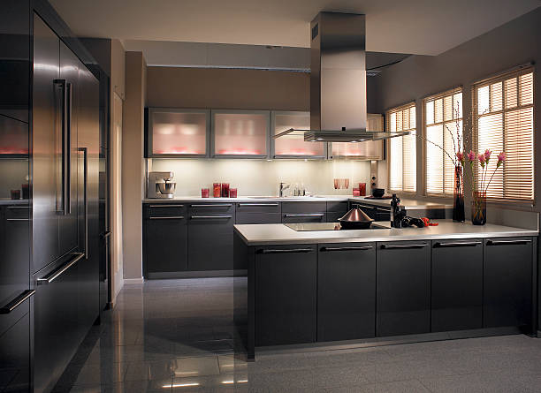 Stylish luxury modern kitchen in apartement