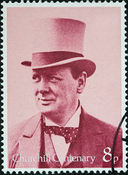 Sir Winston Churchill Sir Winston ChurchillFeatured on a British Stamp winston churchill prime minister stock pictures, royalty-free photos & images