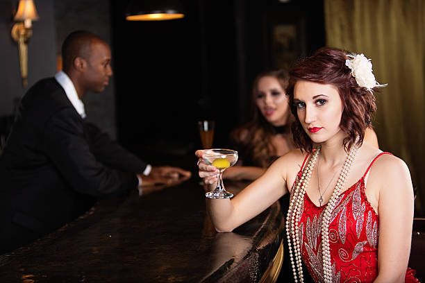 istock Beautiful young woman in a bar 174755194