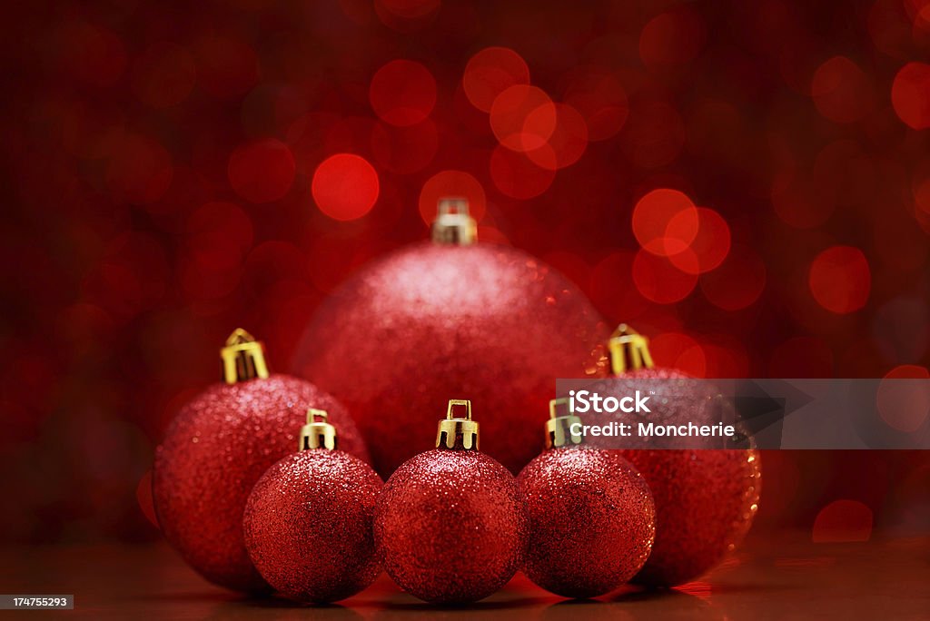Boules de Noël rouge - Photo de Artificiel libre de droits