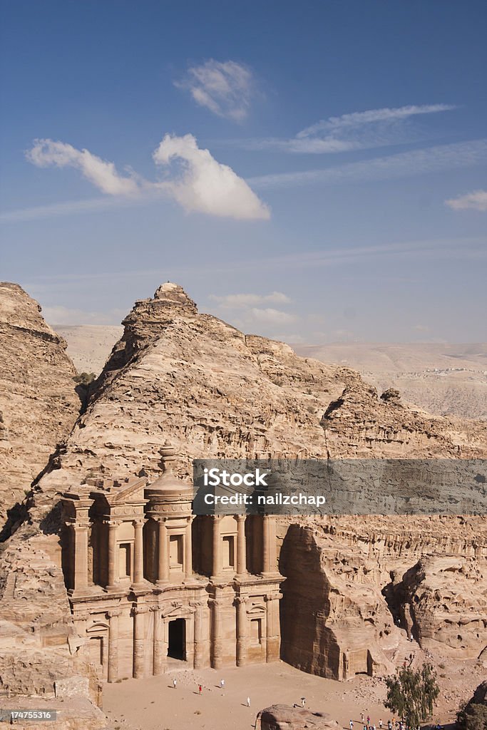 Monastyr w Petra w Jordanii - Zbiór zdjęć royalty-free (Jordania - Bliski Wschód)
