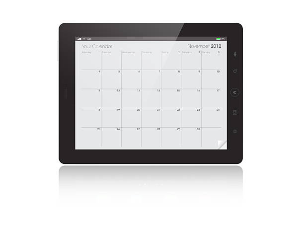 Digitale Tablet-Kalender – NOVEMBER 2012 – Foto