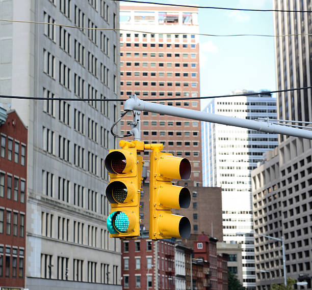 istock Green traffic lights in NYC 174755656
