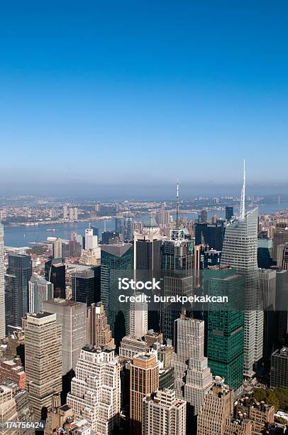 Photo libre de droit de New York City Manhattan Skyline Vue Aérienne banque d'images et plus d'images libres de droit de Admirer le paysage - Admirer le paysage, Adulation, Affaires