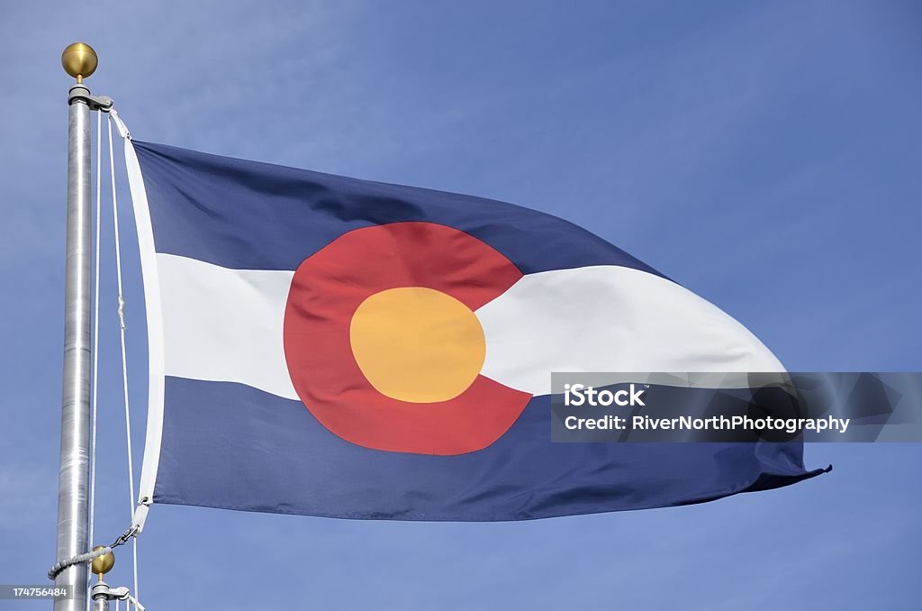 Bandeira do Colorado - Foto de stock de Azul royalty-free