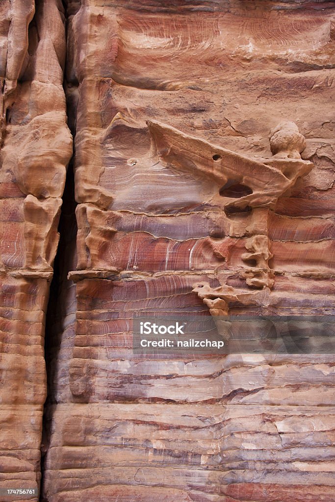 Grabmal des Petra in Jordanien - Lizenzfrei Alt Stock-Foto