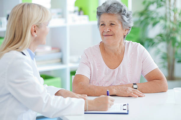 istock Senior woman at doctor's office. 174757480