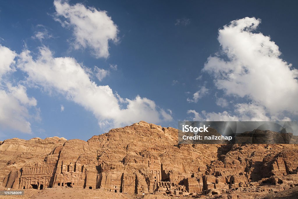 Königliche Grabstätten in Petra in Jordanien - Lizenzfrei Alt Stock-Foto