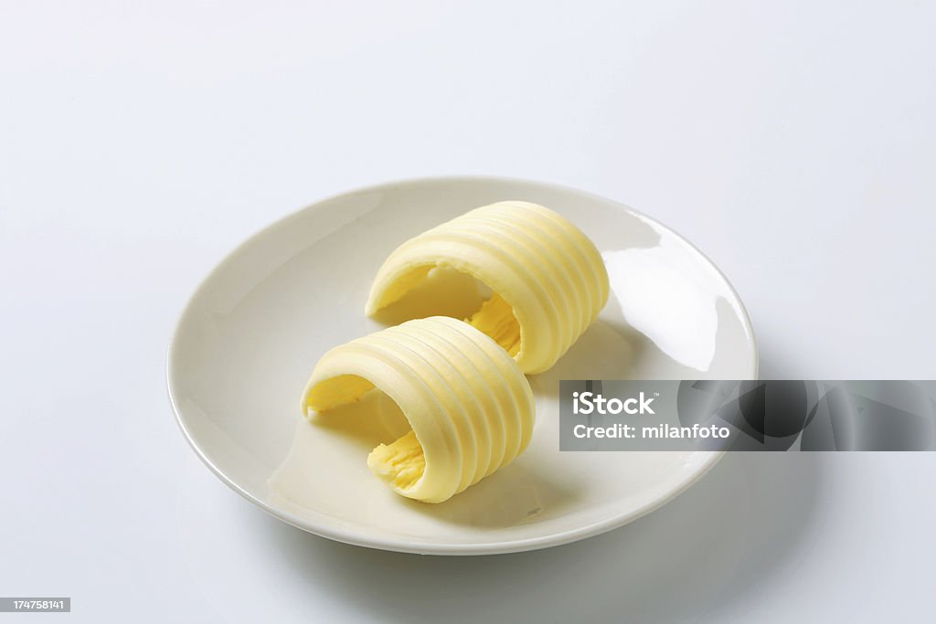 Butter locken auf einem Teller - Lizenzfrei Aufstrich Stock-Foto