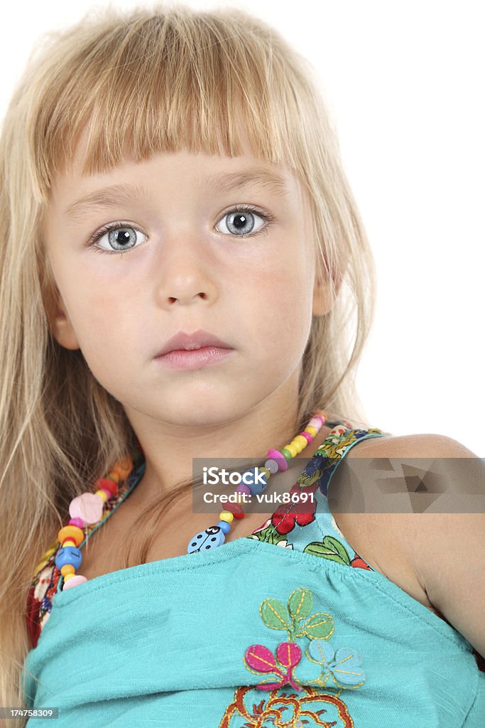 Beautiful little girl Beautiful little girl-isolated on white background 2-3 Years Stock Photo