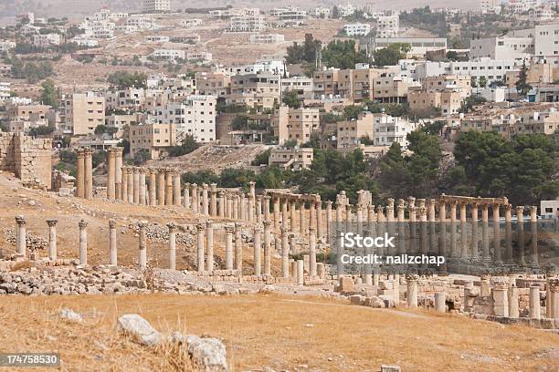 O Roman Cidade De Gerasa Em Máximo De Jerash Jordânia - Fotografias de stock e mais imagens de Antigo