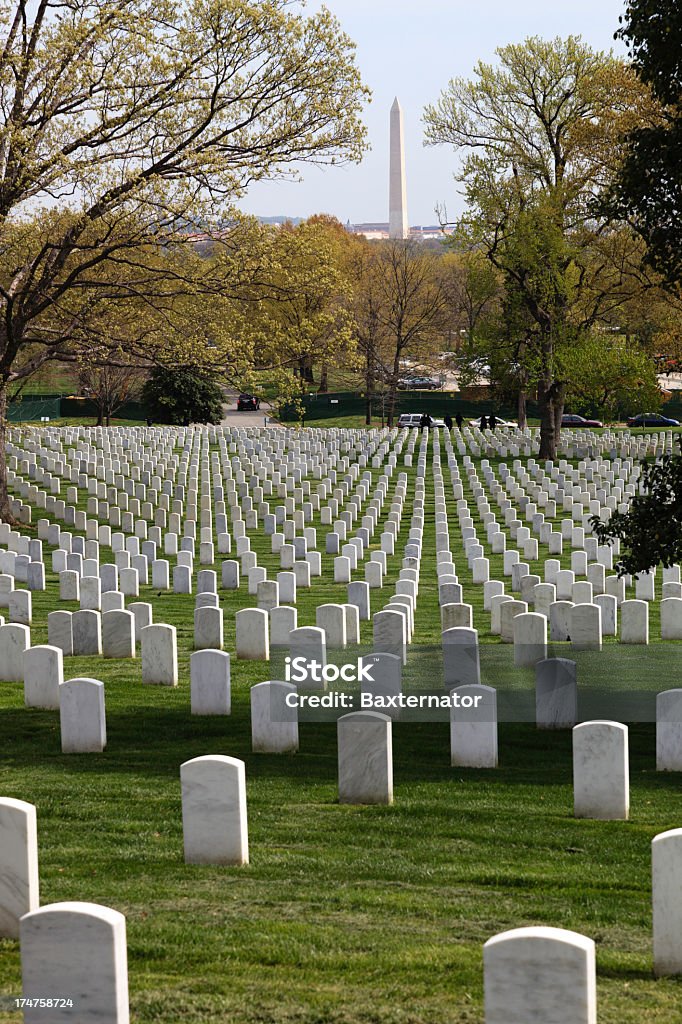 Arlington National Cemetery - Lizenzfrei Amerikanische Flagge Stock-Foto