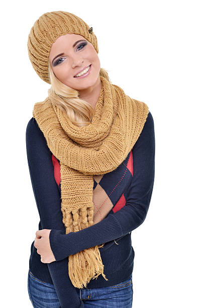 istock Beautiful woman standing in winter clothes 174759214