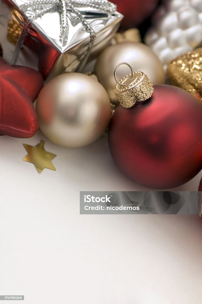 Decorazione di Natale con spazio copia - Foto stock royalty-free di A forma di stella
