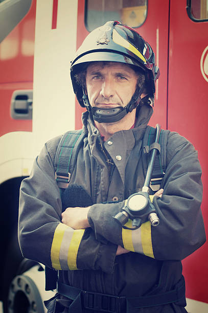 istock Close-up of a Firefighter 174759547