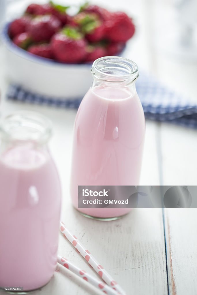 Strawberry Milkshake Strawberry milkshake Berry Fruit Stock Photo