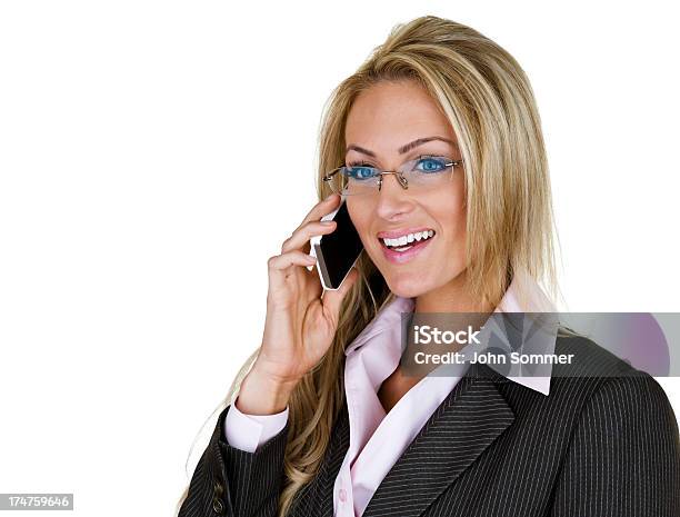 Geschäftsfrau Am Telefon Stockfoto und mehr Bilder von 25-29 Jahre - 25-29 Jahre, Am Telefon, Anzug