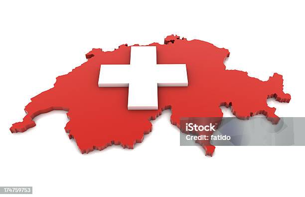 Foto de Mapa Da Suíça e mais fotos de stock de Mapa - Mapa, Suíça, Tridimensional