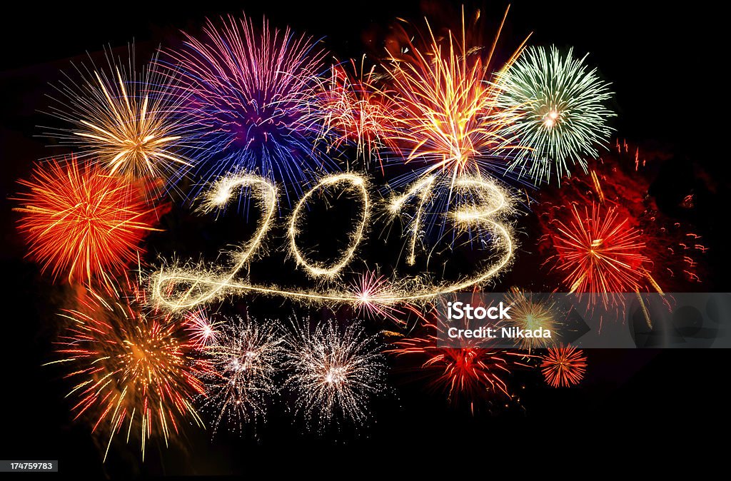 Resplandeciente año nuevo 2013 - Foto de stock de 2013 libre de derechos