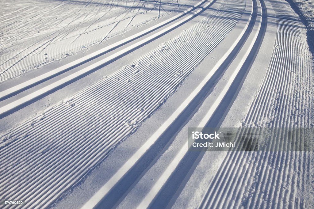 Piste de Ski nordique - Photo de Froid libre de droits