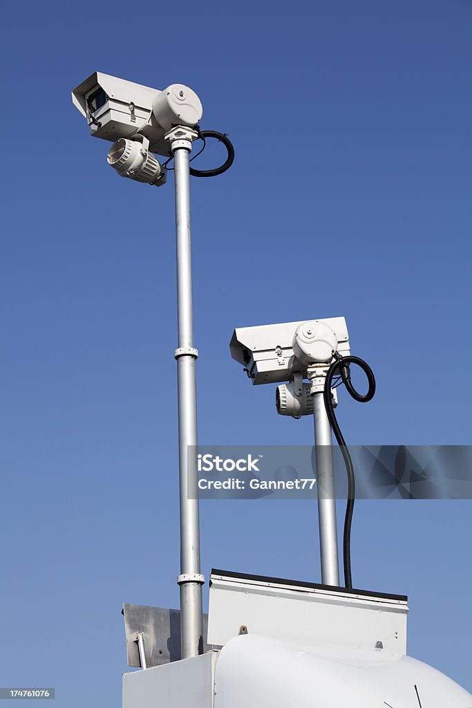 Le telecamere CCTV Mobile - Foto stock royalty-free di Ambientazione esterna