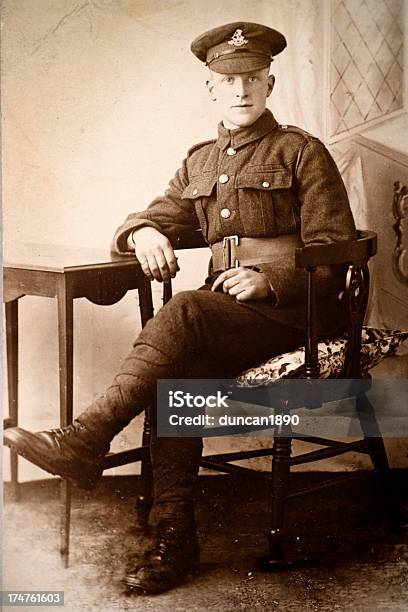 First World War Solider Stock Photo - Download Image Now - World War I, Armed Forces, Photograph