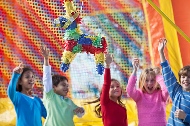 istock Pinata at children's birthday party 174761634