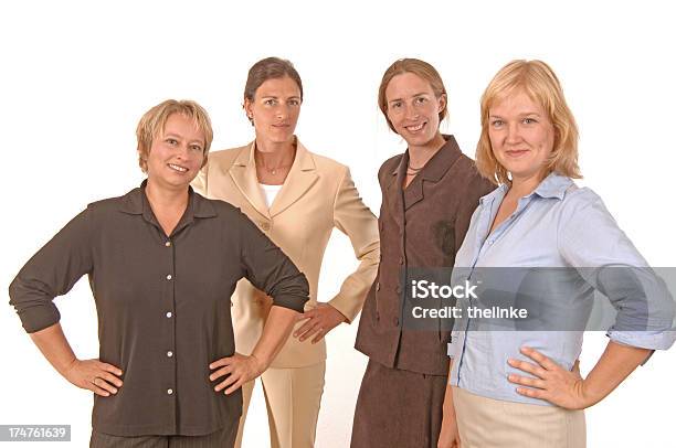 Team Of Four Businesswomen Stock Photo - Download Image Now - Adult, Adults Only, Aspirations