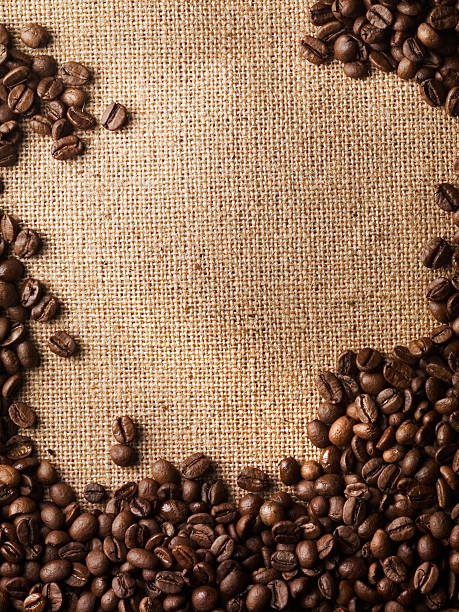 coffee beans фон - coffee nobody macro directly above стоковые фото и изображения