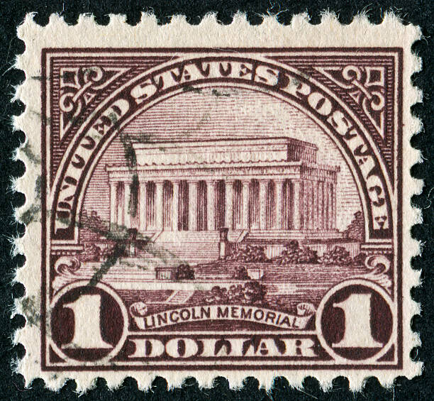 istock Lincoln Memorial Stamp 174762443