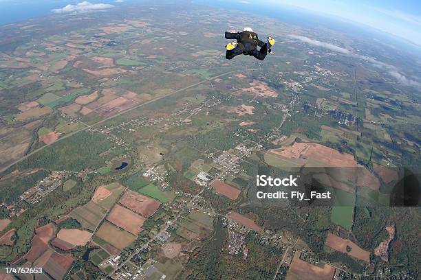 Skydiver In Freefall Skydive Stock Photo - Download Image Now - Adventure, Altitude Dial, Arch - Architectural Feature