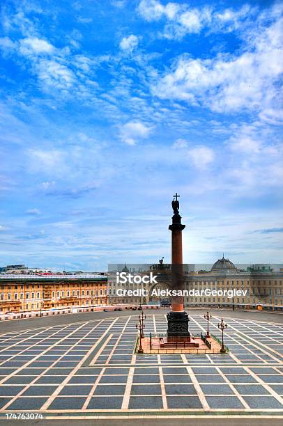 Alexander Column And Palace Square Stock Photo - Download Image Now - St. Petersburg - Russia, State Hermitage Museum, 18th Century Style