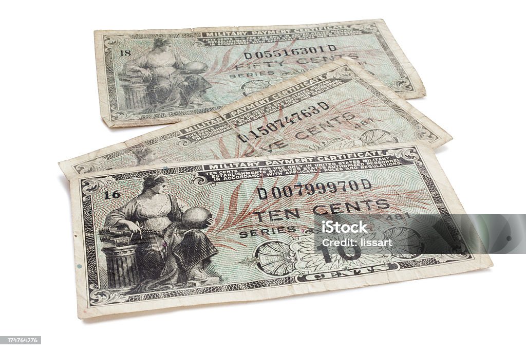 Papier Antique armée de l'argent - Photo de Billet de banque libre de droits