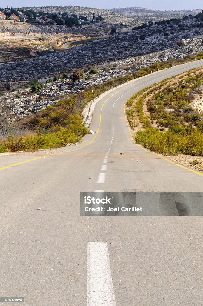 De seguridad israelíes road fuera Jewish liquidación de Beit Arye - Foto de stock de Aire libre libre de derechos