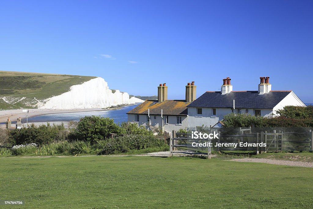 Seven Sisters, Sussex, England - Lizenzfrei Landhaus Stock-Foto