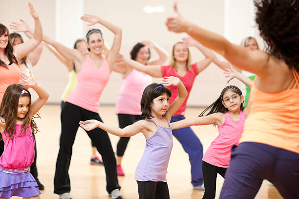 Fitness Dance Class Fitness Dance Class rumba photos stock pictures, royalty-free photos & images