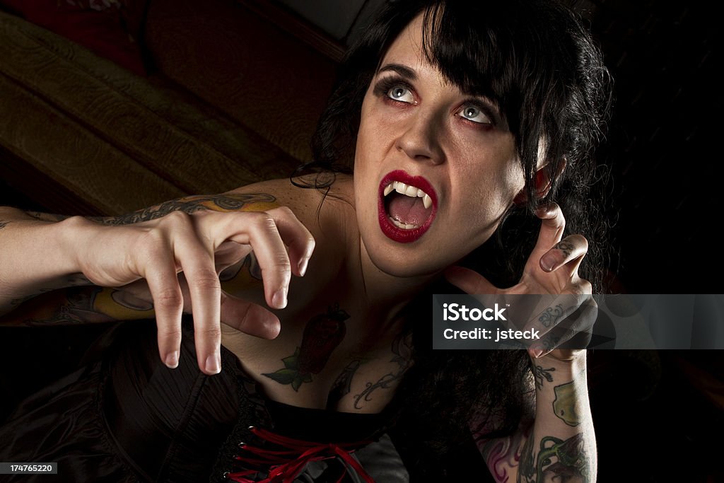 Schöne Frau Vampir - Lizenzfrei Aggression Stock-Foto
