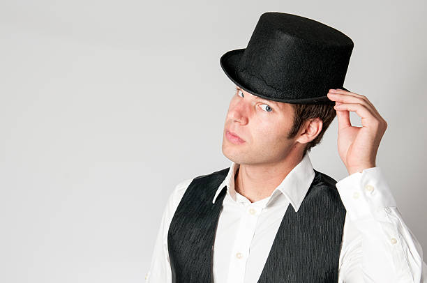 istock Young Caucasian Man in a Top Hat 174765226